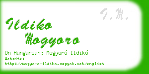 ildiko mogyoro business card