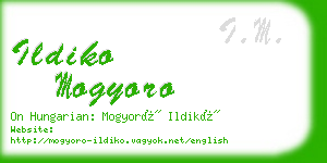 ildiko mogyoro business card